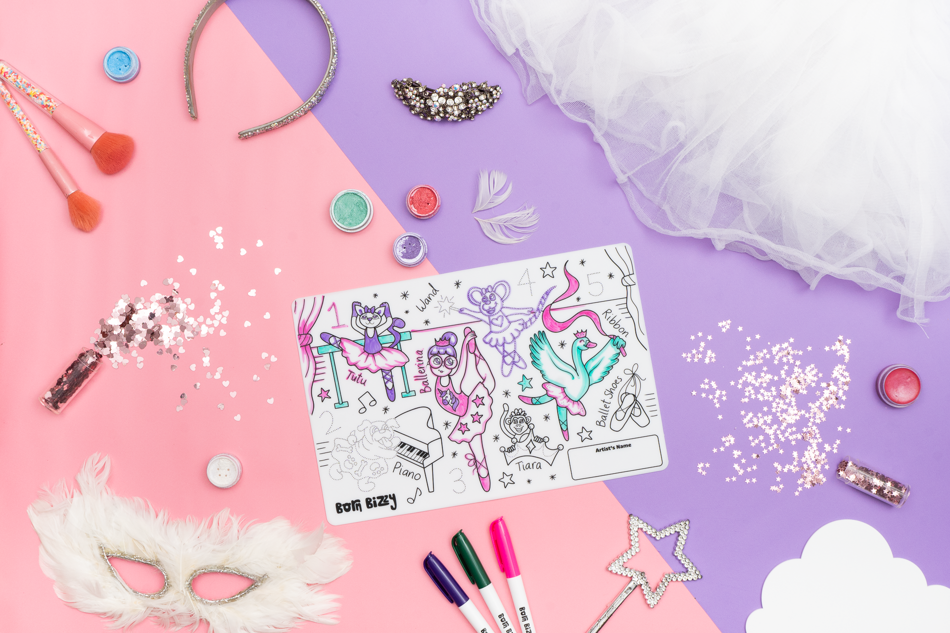Mini Reusable Silicone Drawing Mats – Born Bizzy