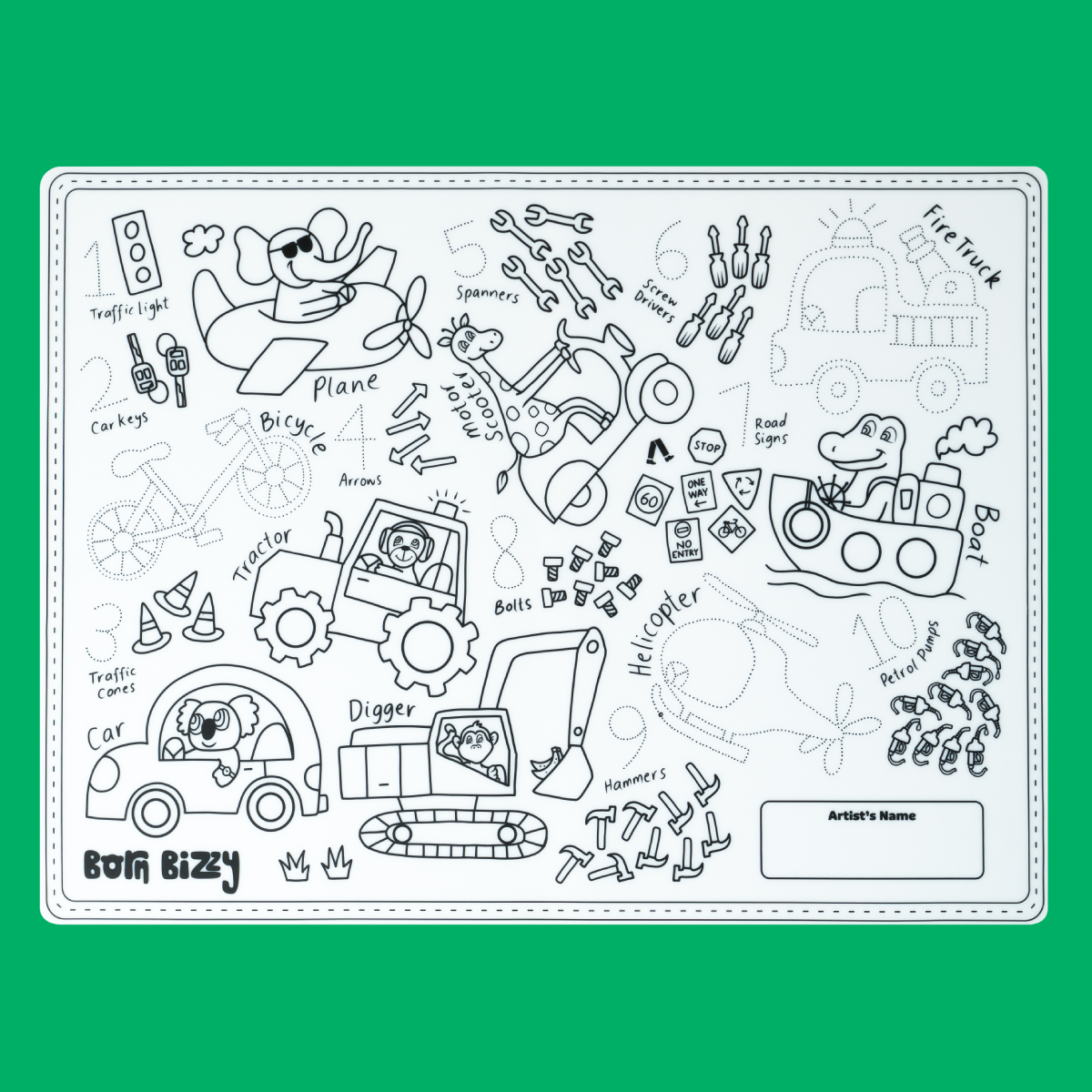 Extra Things that GO Silicone Drawing Mat – Born Bizzy
